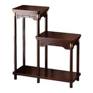 中式花架子客厅落地式实木花台置物架阳台摆件室内绿箩花盆收纳架