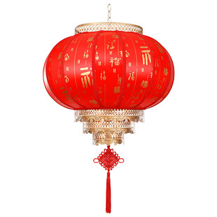 新年太阳能红灯笼免插电2026新款户外大门口别墅庭院阳台吊灯挂饰