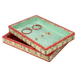 复古文玩展示盘宫廷手链手镯珠宝托盘展示盘玛瑙玉器饰品看货盘