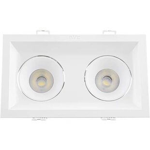 雷士格栅射灯双头斗胆灯超薄斗胆灯NLED5601A/1*9W/NLED5602/2*5W