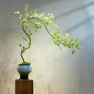 流泉枫仿真绿植假花高级古风新中式茶室装饰禅意玄关摆件小型盆景