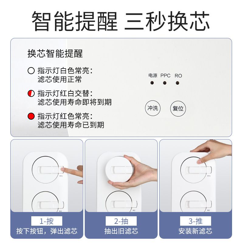 大流量双出水800G反渗透直饮机厨房净水器家用RO纯水机自来水过滤