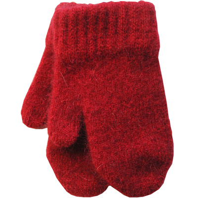 儿童羊毛手套男女新西兰连指针织