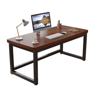 实木电脑桌卧室家用长条桌子工作台简易办公桌学习书桌电竞写字桌