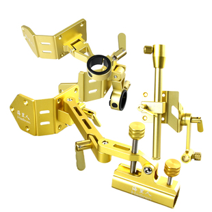 海里人拐角炮台支架一套封神金装黑金配色高端伞架饵盘鱼护架配件