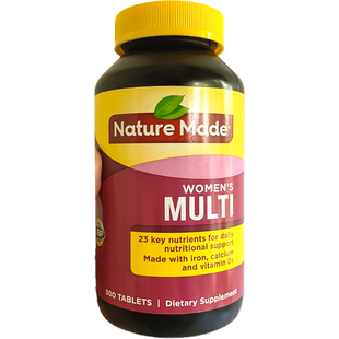 现货美国Nature Made莱萃美女性复合多种综合维生素矿物质片300粒