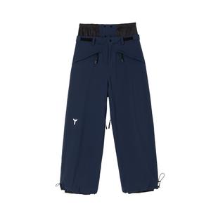 WINTER TICKET 藏青色宽大Oversize单双板自由式滑雪裤子
