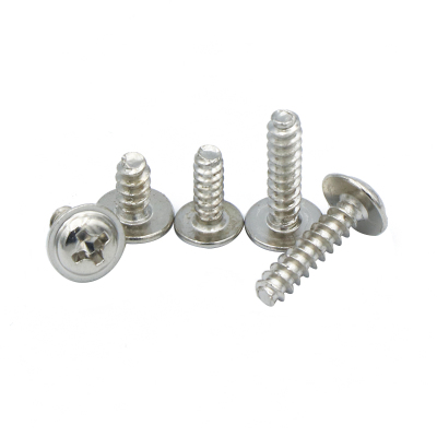 镀镍十字圆头自攻螺丝