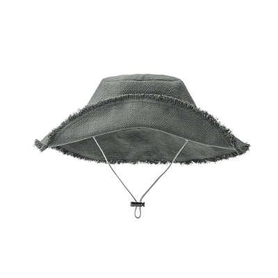 遮阳帽渔夫帽宝宝灰绿