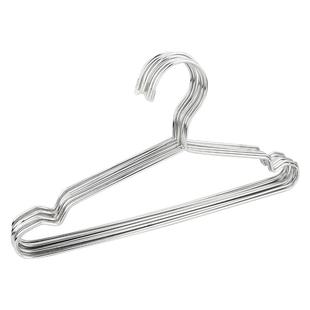 不锈钢衣架50cm实心加粗不变型防脱落带凹槽家用阳台晾晒衣服架子