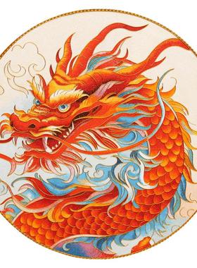 掐丝珐琅彩祥龙碳盘桌面摆件