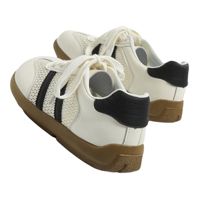 环球网面透气德训鞋女2026新款春夏爆款舒适软底圆头女鞋时尚板鞋