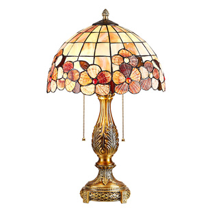 卧室床头灯温馨欧式复古宫庭台灯怀旧美式客厅语音遥控调光氛围