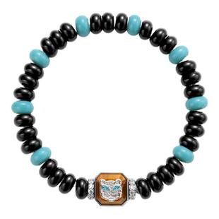 明星同款 babama雪豹公益系列情侣曜蓝手串男士手链情人节礼物