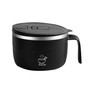 不锈钢泡面碗带盖碗学生宿舍用泡面神器大容量可沥水饭盒餐具面碗