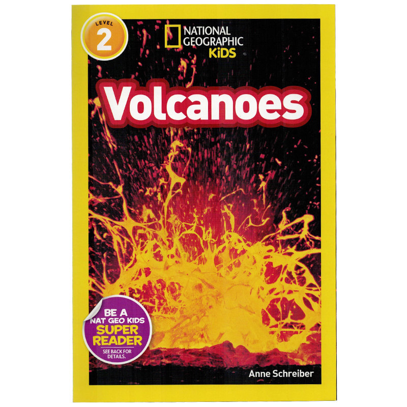 英文原版绘本 National Geographic Kids Level2 Volcanoes 美国国家地理分级阅读第二阶 幼儿童早教启蒙科普百科英语读物读本