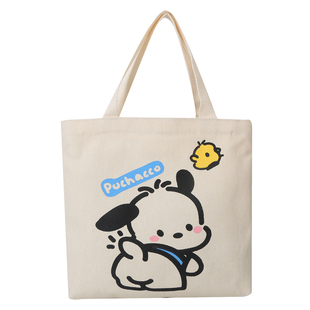 帆布小包女手提包日系可爱出去玩小众百搭上班ins迷你拉链化妆包