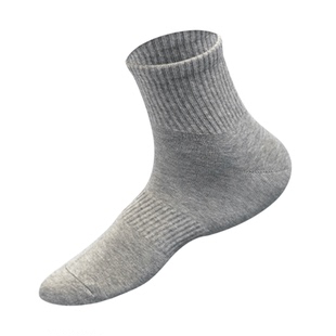 新疆棉袜子巨业袜业7A抗菌秋冬中筒袜男式厚袜女式冬袜纯棉防臭袜