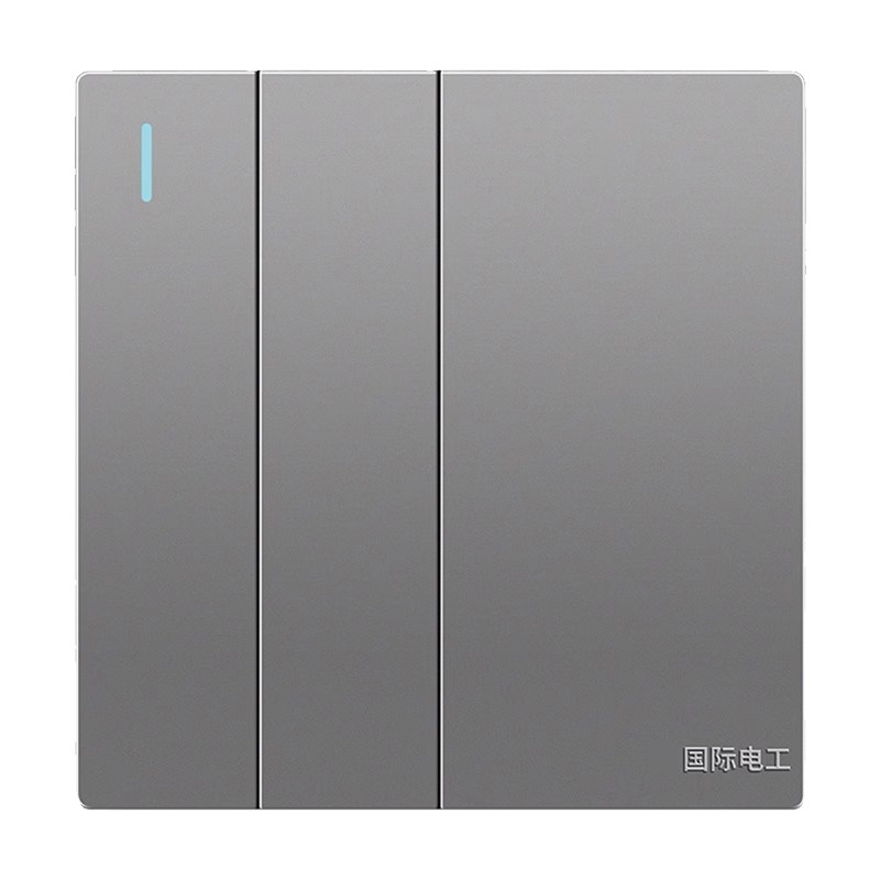 国际电工中途开关三开多控86型