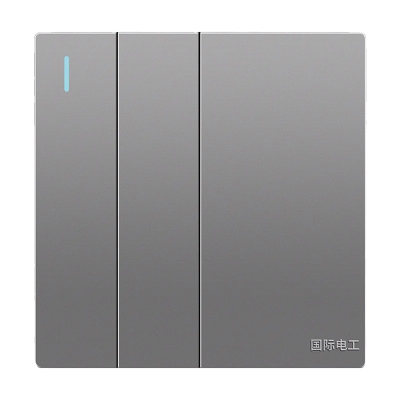 国际电工中途开关三开多控86型