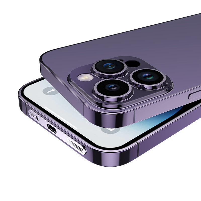 云曼丰适用苹果iphone14手机喇叭防尘网13promax扬声器防尘贴15pro话筒孔防灰尘12P充电口防塞金属一体边框膜
