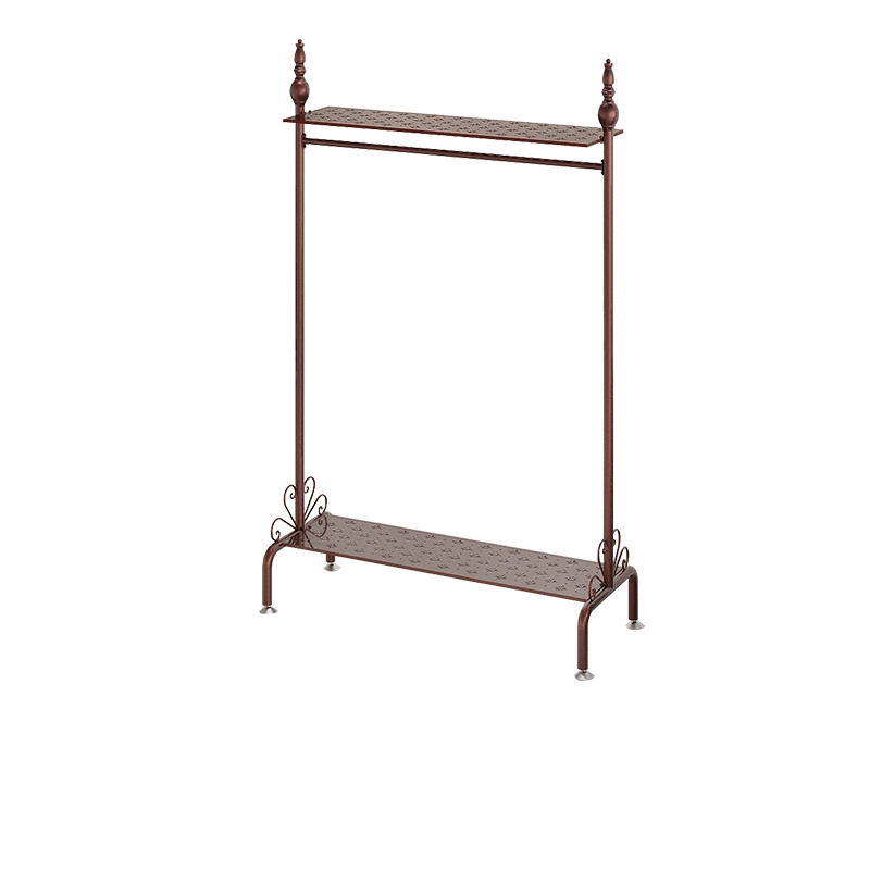 落地挂衣架单杆式阳台凉衣架晾衣杆卧室内简易衣帽架家用衣服架子