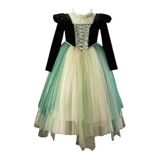 D.Bkyer安娜公主裙女童秋冬新款cos生日礼服冰雪奇缘爱莎儿童裙子