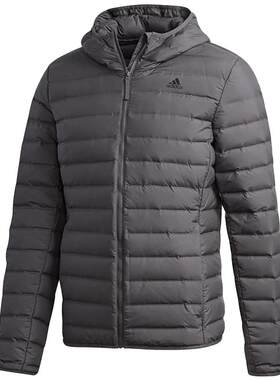 Adidas/阿迪达斯正品男子薄款防风户外训练运动羽绒服GE5879