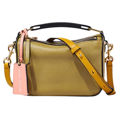 【季末折扣】MARC JACOBS/莫杰 THE SOFT BOX 牛皮餐盒包斜挎包