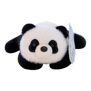 正版掌中宝解压玩偶躺平趴姿河马小动物公仔毛驴兔子企鹅熊猫玩偶