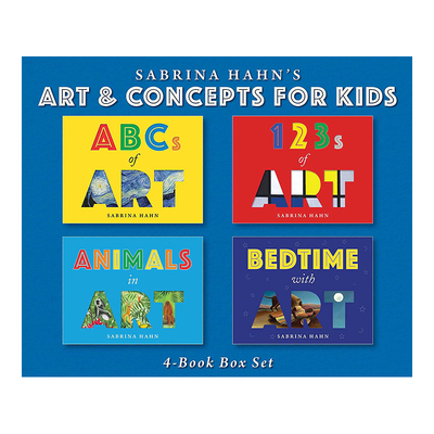 【现货】萨宾娜·哈恩给儿童的艺术启蒙套装4册图画书 Sabrina Hahn\'s Art & Concepts for Kids 4-Book Box Set 英文原版进口图