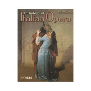 意大利歌剧选集 男中音 Ricordi里科尔迪原版乐谱书 Anthology of Italian Opera for Baritone HL50484603