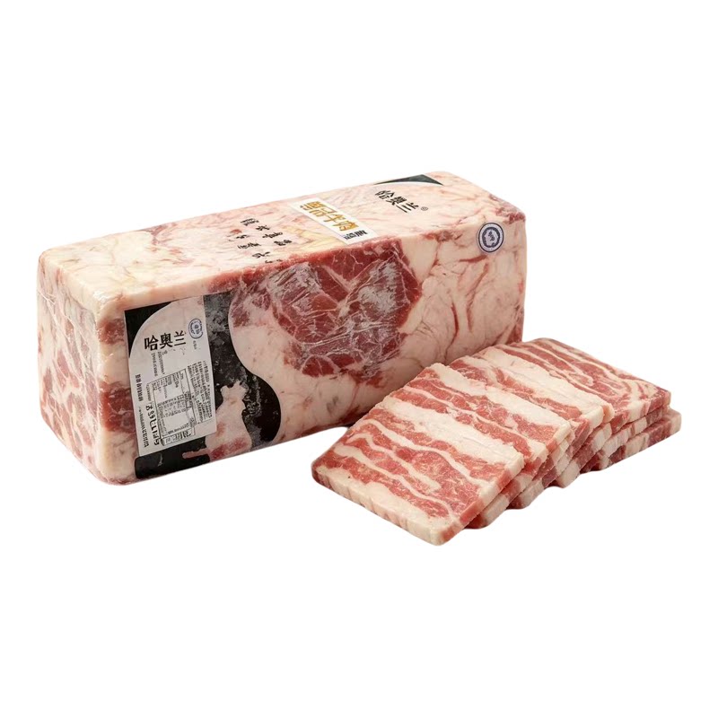 哈奥兰谷饲五花牛肉肥牛烤肉火锅