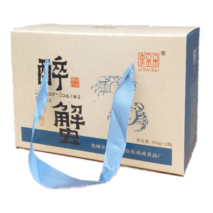 盐城特产伍佑李氏醉小蟹300g×2瓶即食鲜美可口好味道馈赠佳品