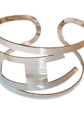 欧美重工金属镂空臂环气质冷淡