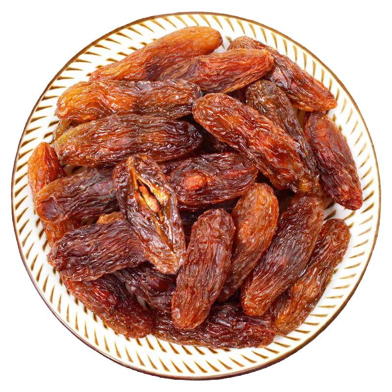 新疆特产马奶子带籽葡萄干超大特等干净有籽即食马奶子红提子干