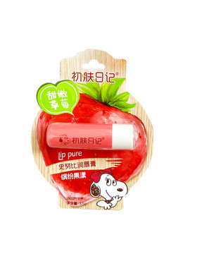 史努比草莓润唇膏保湿滋润防干裂