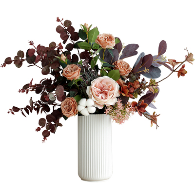 ladylike复古月季玫瑰干花花束