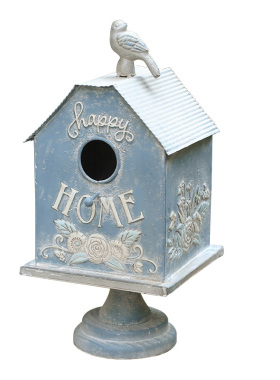 森得源装饰复古花园鸟屋法式摆饰