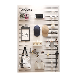 安居客金属洞洞板置物架造型墙门后墙面上入户玄关桌面定制免打孔