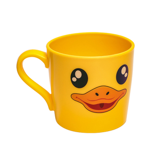 卡通刷牙杯家用塑料漱口杯可爱小黄鸭洗漱杯带把手宝宝创意牙缸杯