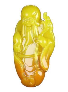 原石老寿星手把件送长辈