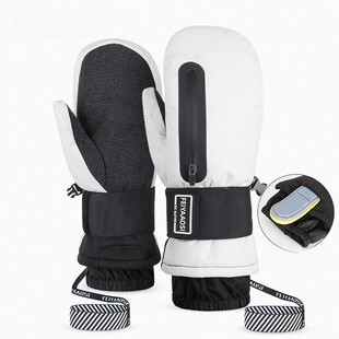 单双板凯夫拉滑雪手套内置护腕女连指专业内五指闷子男防水可触屏