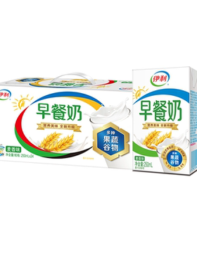 伊利学生营养成人麦香味早餐奶