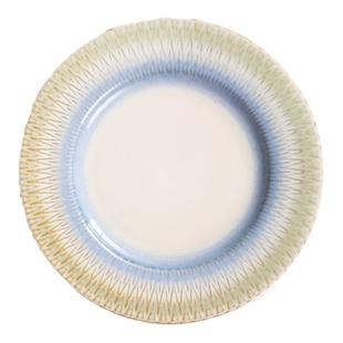 玉泉餐盘复古盘子菜盘家用中式轻奢平盘釉下彩高级陶瓷餐具碟子