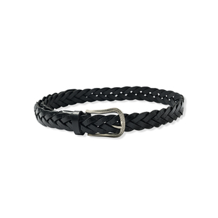 UNICA HOMME/老钱风雕刻花型编织腰带牛皮做旧轻奢复古真皮皮带