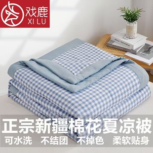 可机洗水洗棉夏凉被夏季 新疆棉花被空调被薄被子夏被芯宿舍礼品被