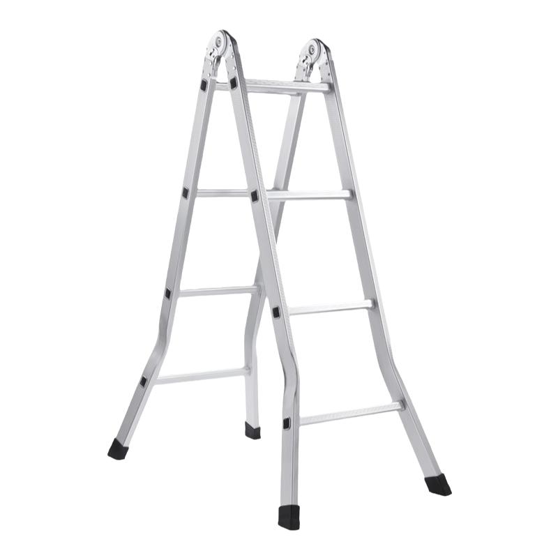 梯子家用折叠伸缩工程双侧人字合梯铝合金室内多功能便携加厚楼梯