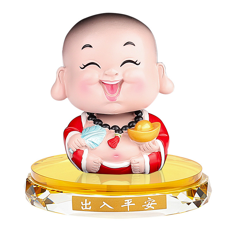 可爱摇头小和尚汽车摆件