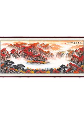 鸿运当头国画新中式挂画办公室